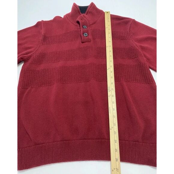 Tricots St. Raphael Henley Sweater Men's size XL Long Sleeve Knit 1/4 Button - Picture 3 of 7